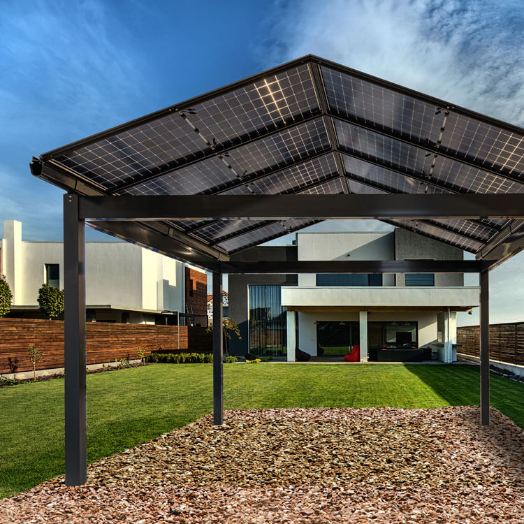 Aluminium solar carport